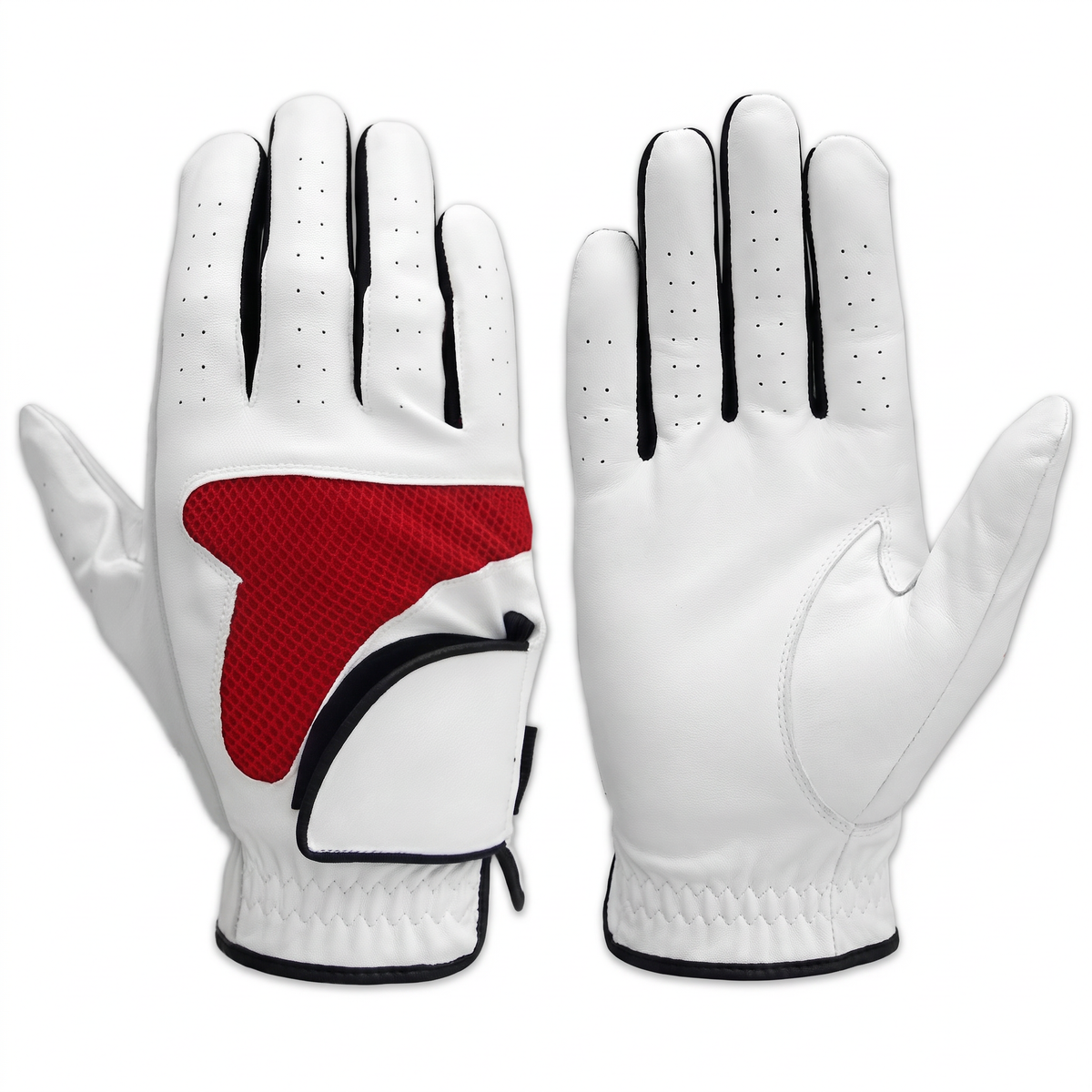 Murbie Fairway G1 golf glove back and perforated palm side by side