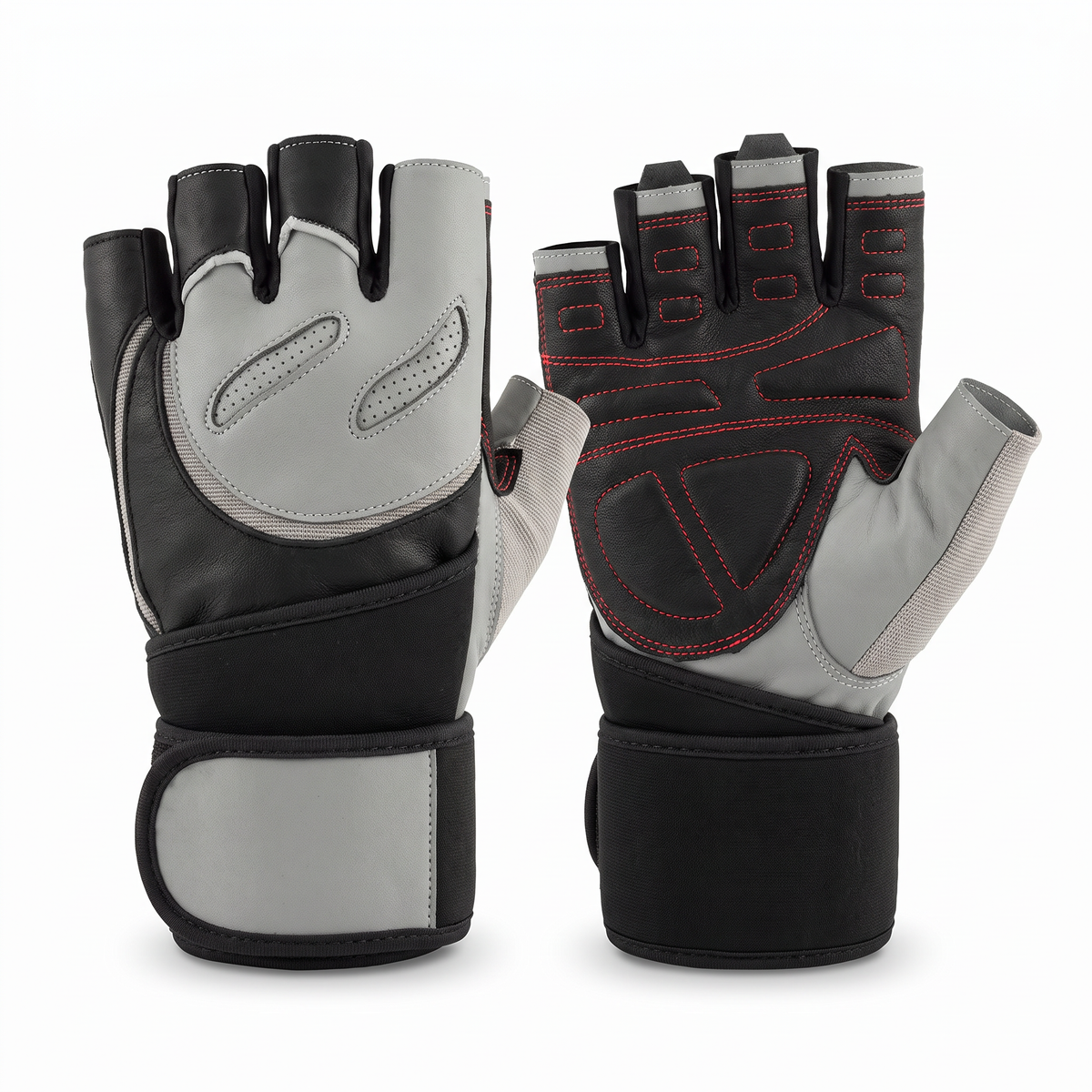 Murbie Iron I5 weightlifting glove back and palm side by side