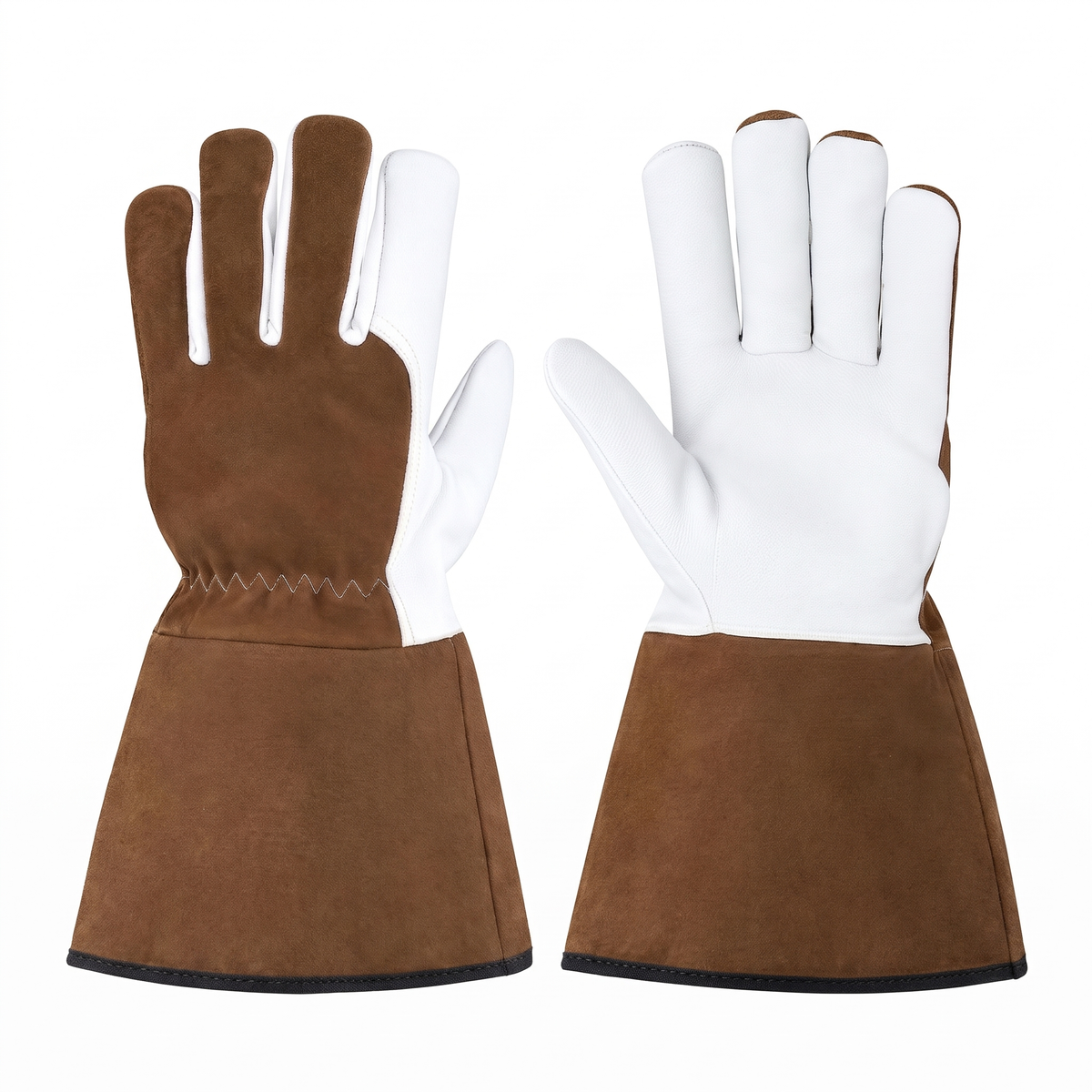 Murbie Forge T3 TIG welding gloves back and palm side by side