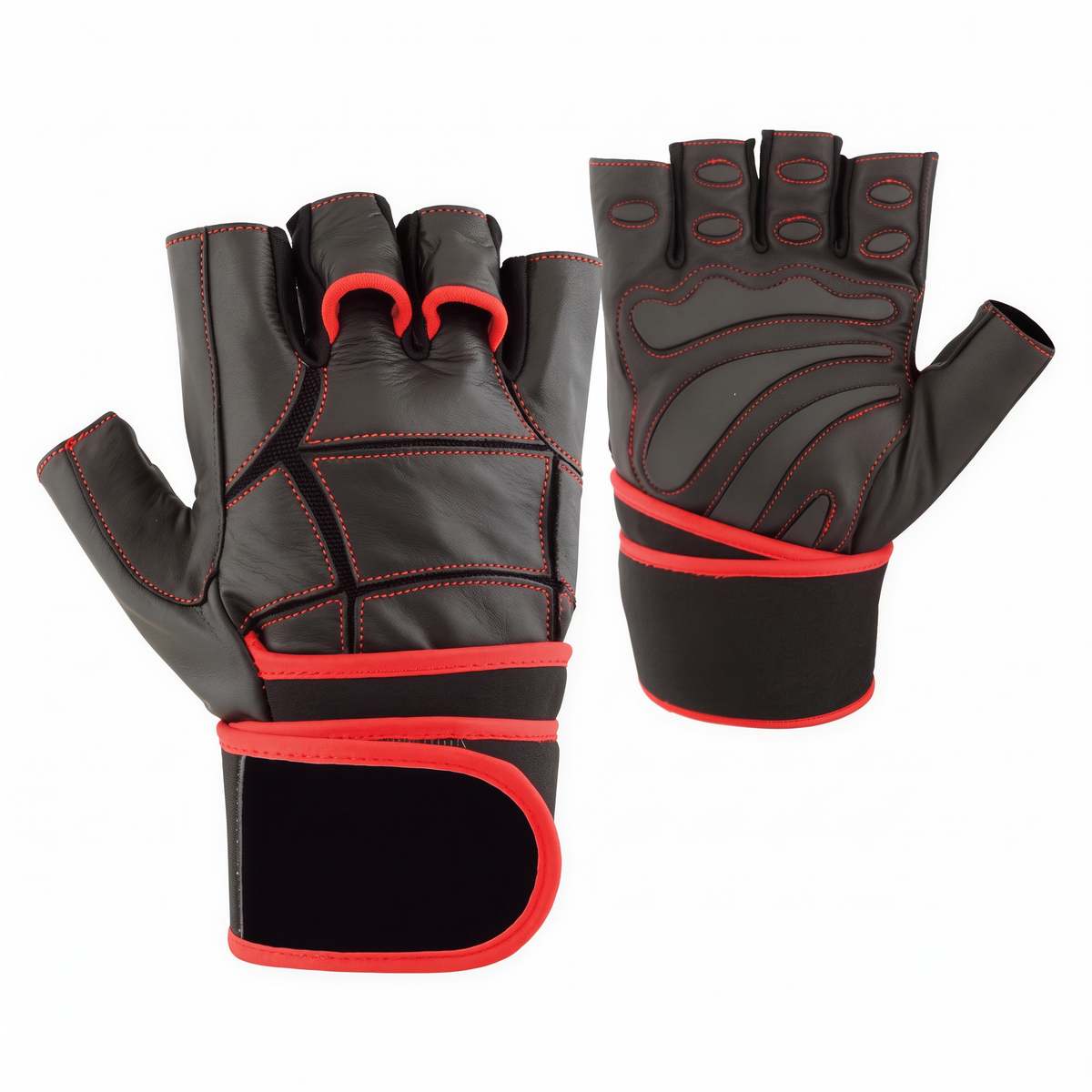 Murbie Iron I6 weightlifting glove back and palm side by side