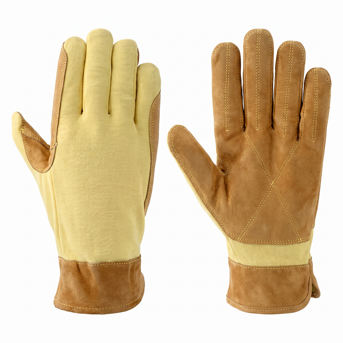 Murbie Edge C1 cut-resistant gloves back and palm side by side