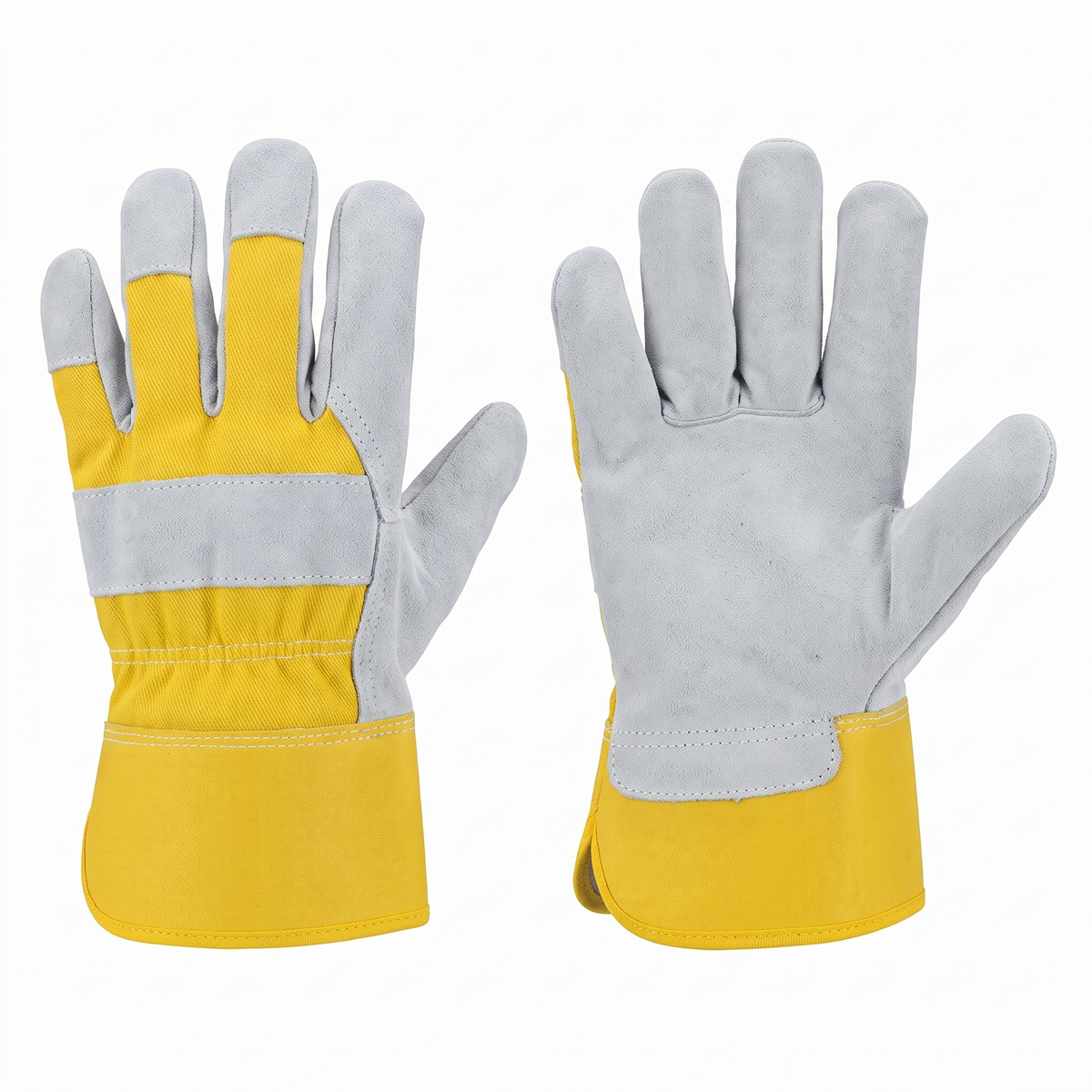 Murbie Haul L2 leather palm gloves back and palm side by side