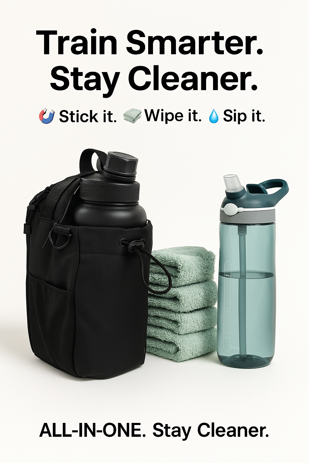 Magnetic Gym Pouch for Bottle
