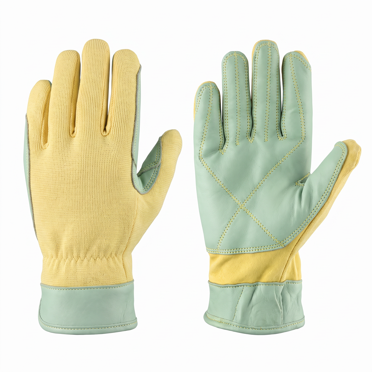 Murbie Edge C2 cut-resistant gloves back and palm side by side